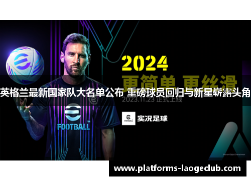 英格兰最新国家队大名单公布 重磅球员回归与新星崭露头角